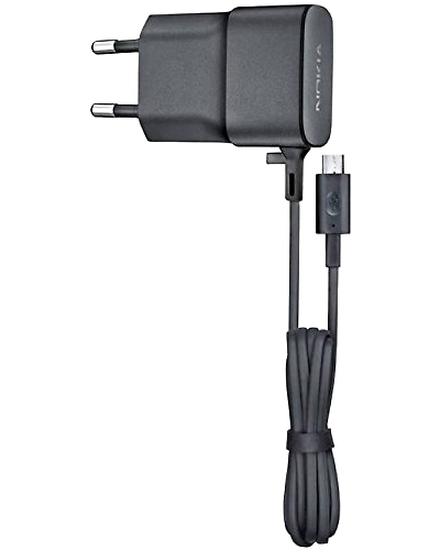 Nokia Micro USB Pin Port 2 Pin Plug Travel Adapter (Black)-1