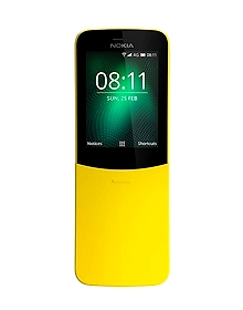 Nokia 8110 4G Dual SIM Mobile Phone with 1500mAH Battery and 2.45-inch Screen (Yellow)
