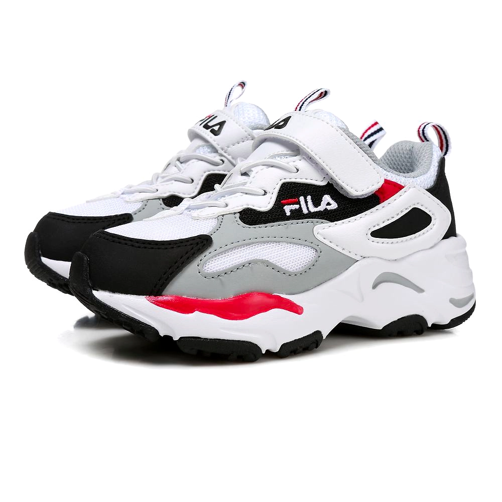 FILA Ray Tracer KD White Kids Sneakers IN 95386 White 4.5