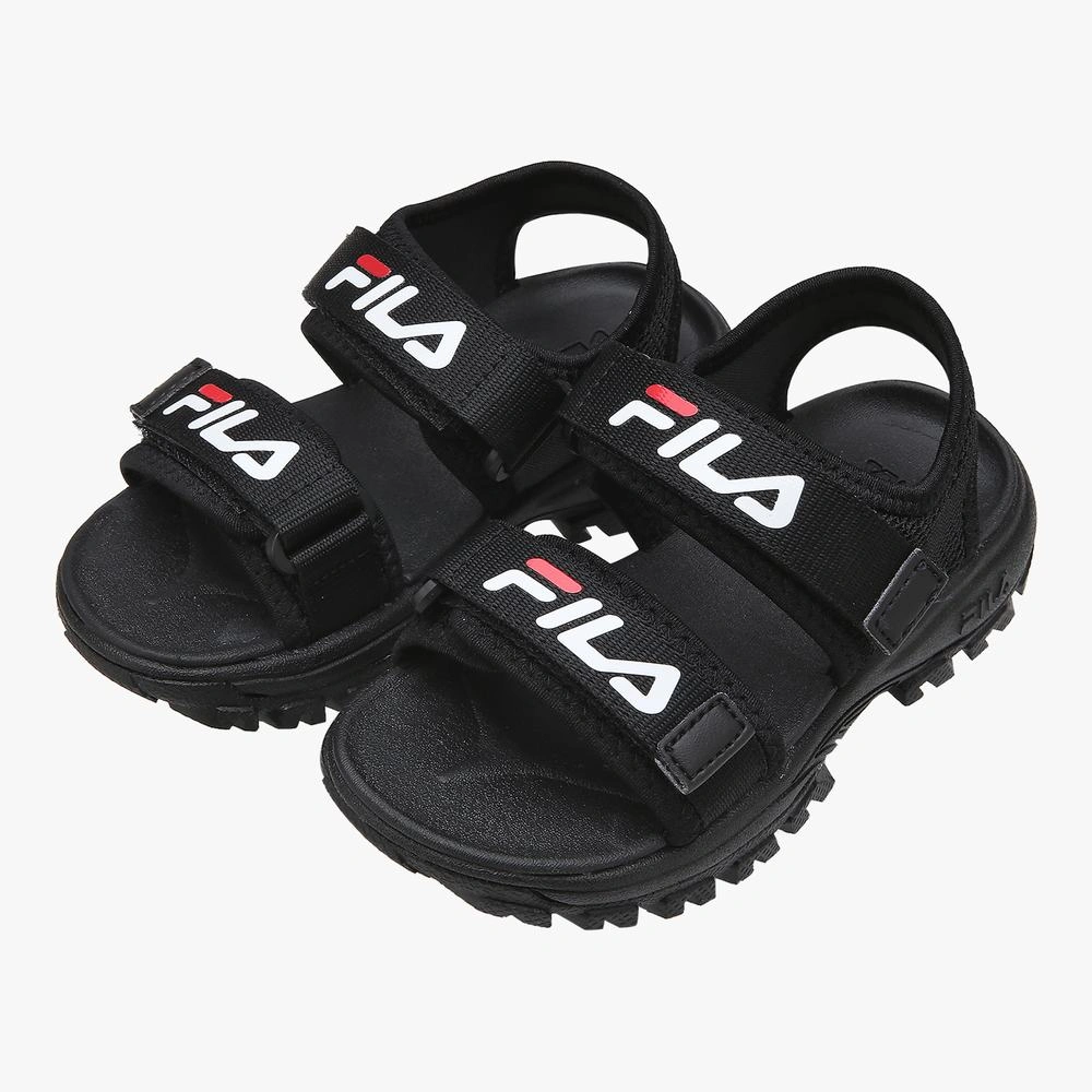 FILA Ray Tracer SD Black Kids Sandals IN 70882 Black 4.5