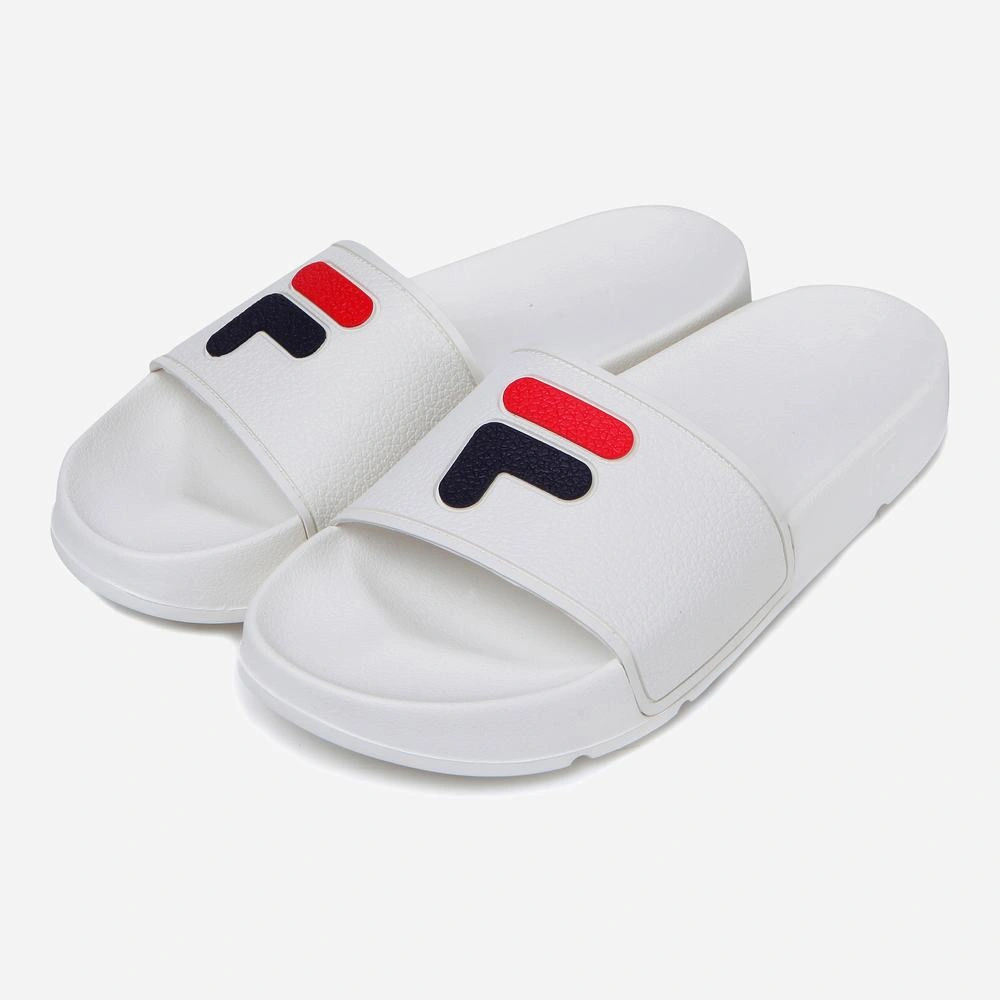 White outlet fila slides