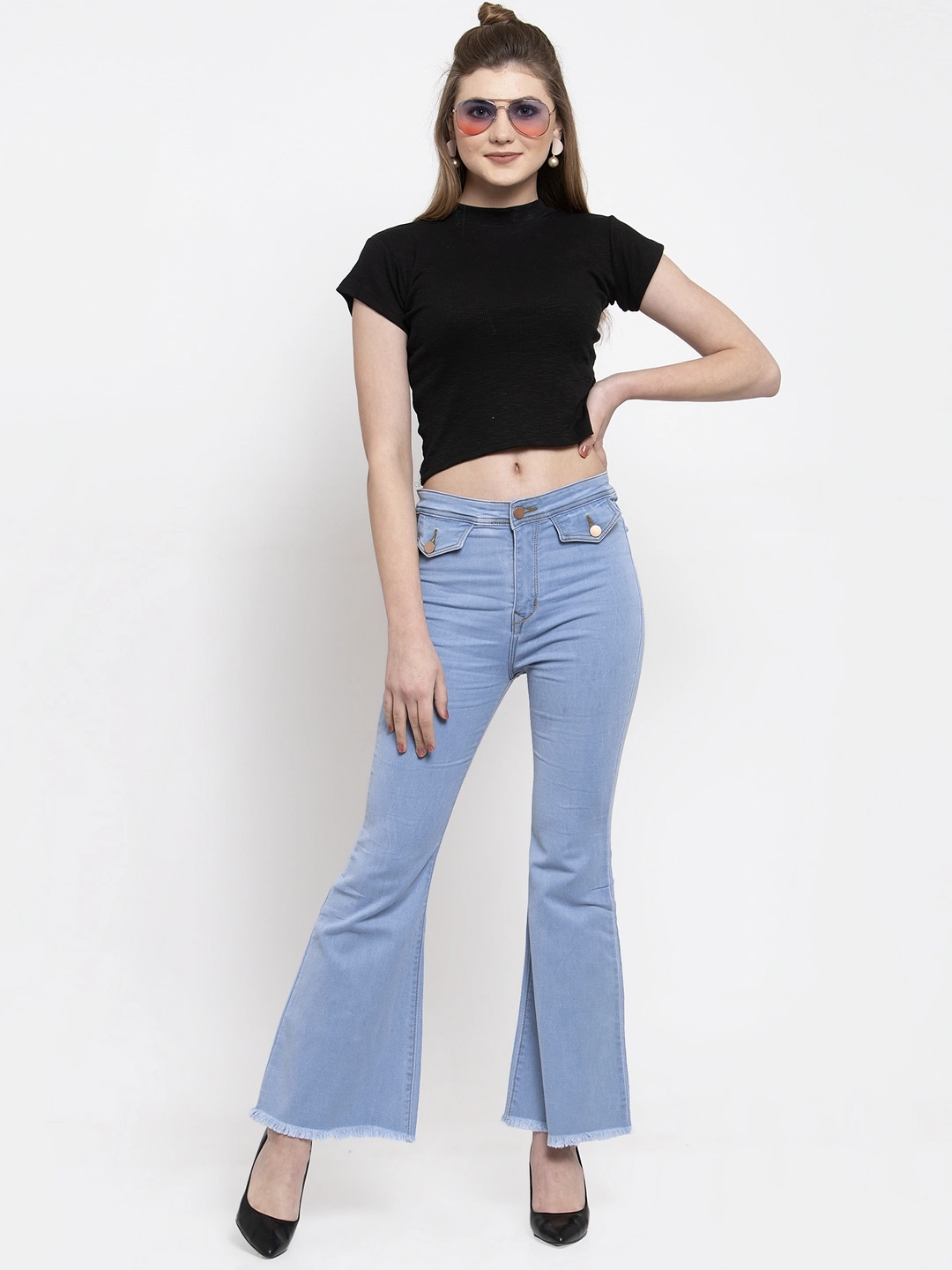 River of Design Ivana Flippy Flap Flare Jeans-1416_LGTBLU_28