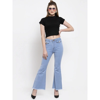 River of Design Ivana Flippy Flap Flare Jeans