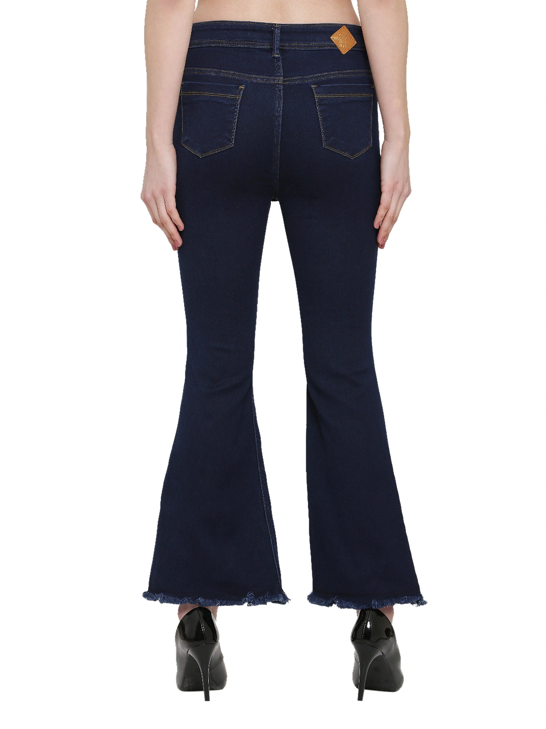 River of Design Ivana Hype Flare Jeans-28-Dark Blue-4