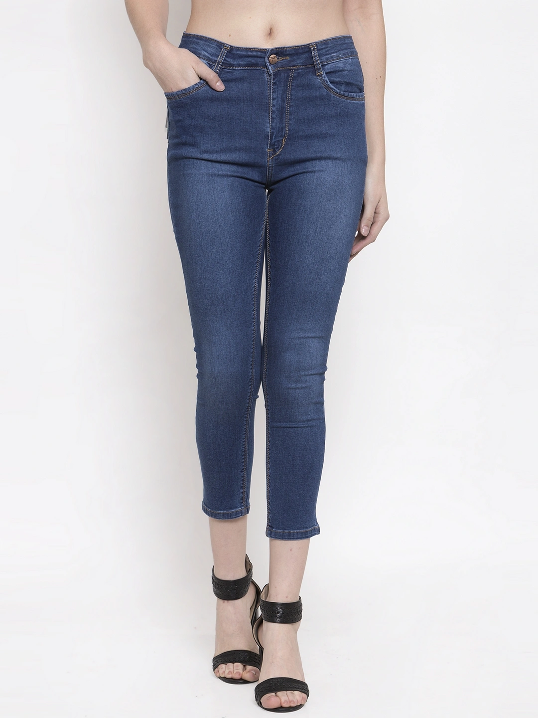 River of Design Ivana Ready Skinny Jeans-28-Dark Blue-1