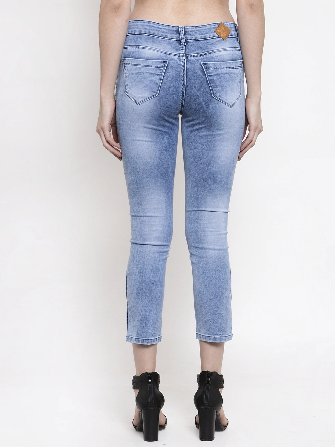 River of Design Aria Button Bottom Skinny Jeans-Light Blue-34-2