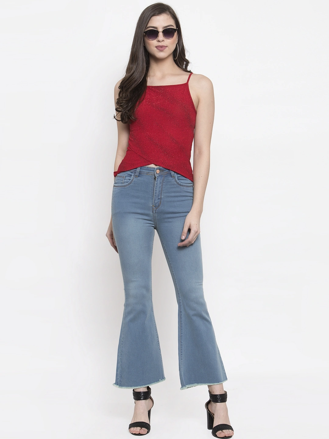 River of Design Free Soul Frayed Botton Flare Jeans-1372_LGTBLU_28