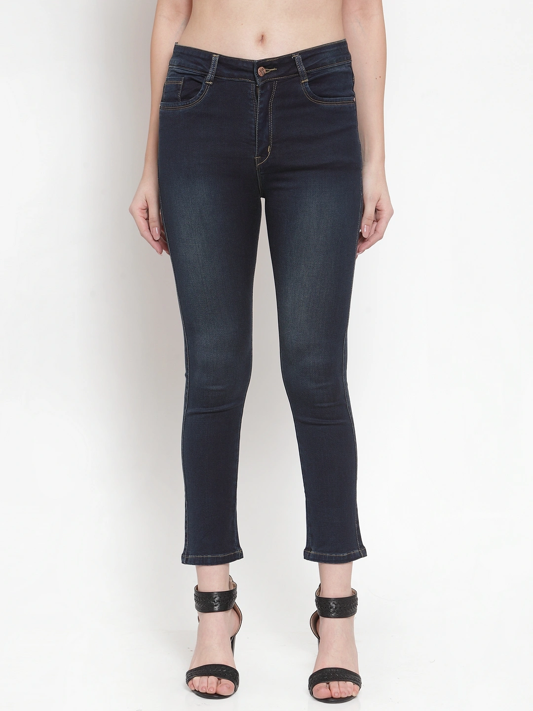 River of Design Ivana Always On Time Skinny Jeans-Dark Blue-28-1