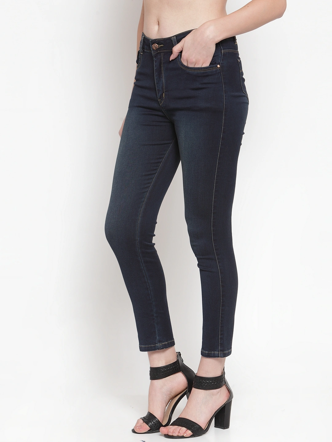 River of Design Ivana Always On Time Skinny Jeans-Dark Blue-28-2