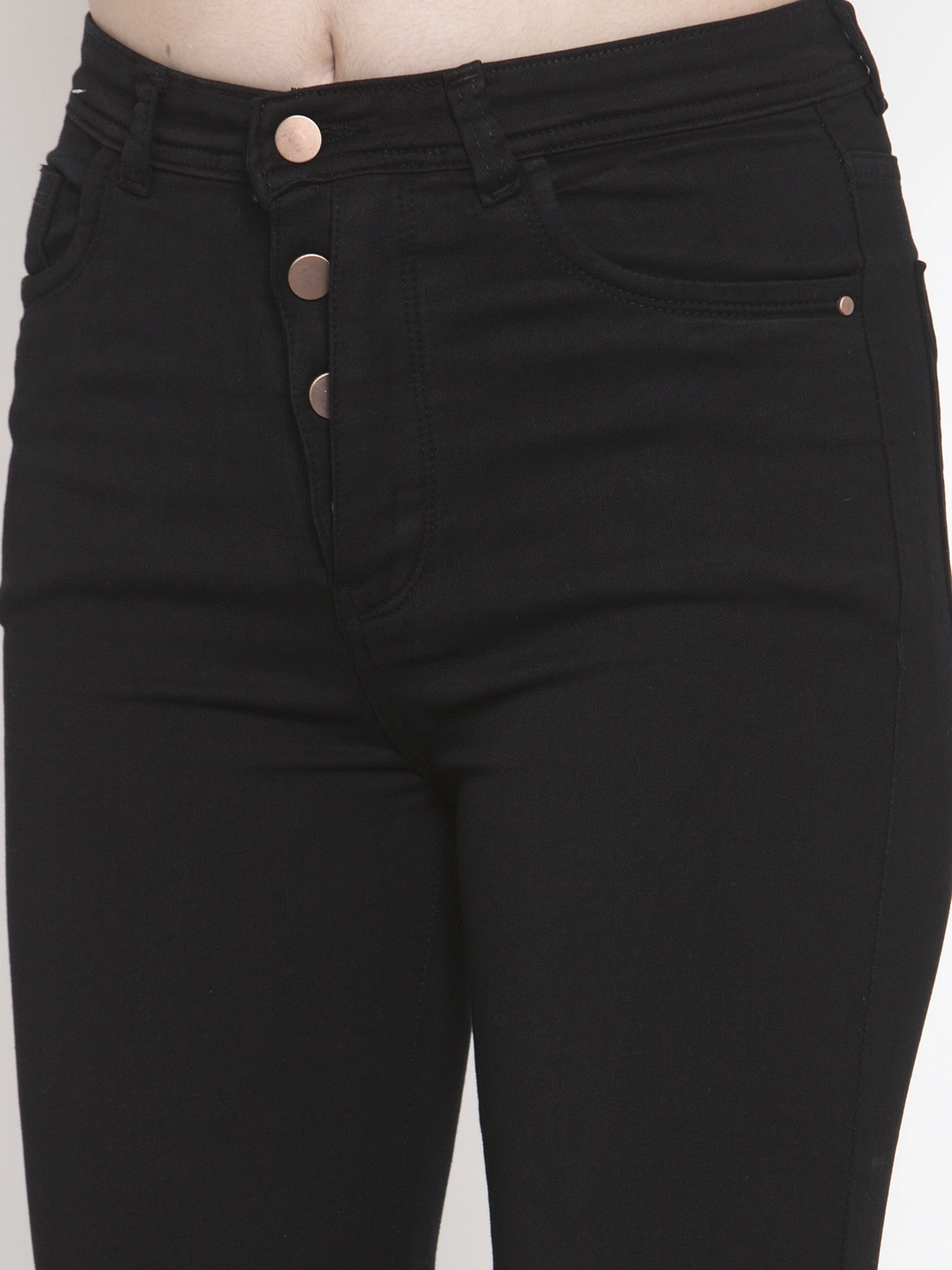 River of Design Ivana Button Fly Jeans-28-Black-4