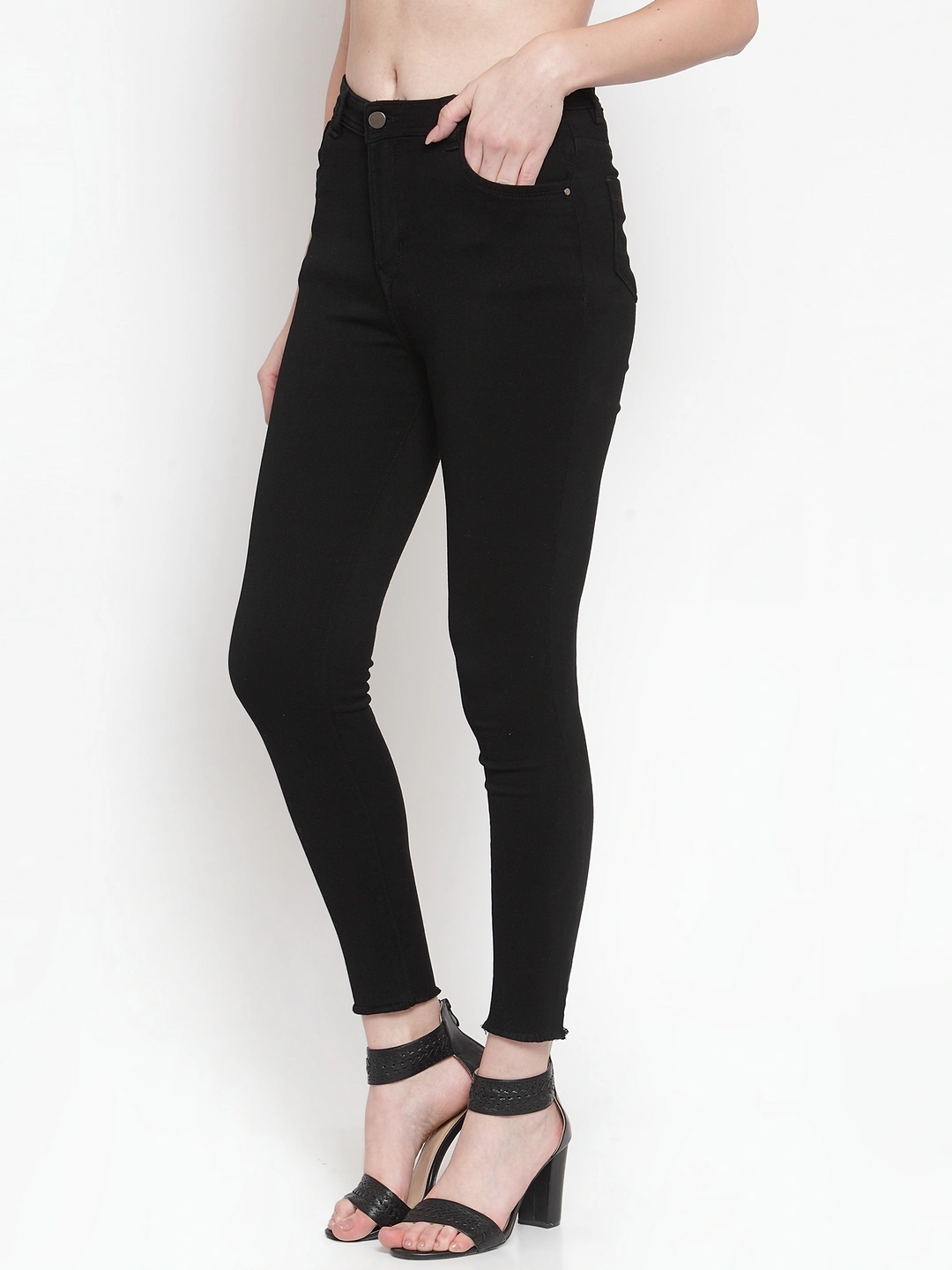 River of Design Ivana Trend Crop Jeans-Black-30-2