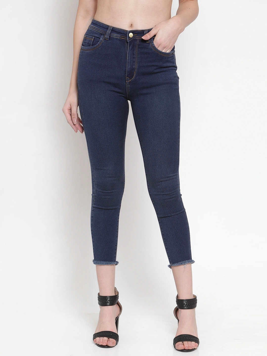 River of Design Ivana Trend Crop Jeans-30-Blue-1