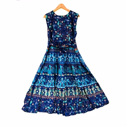 airsky famous jaipuri print dress
