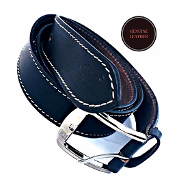 airsky black leather belt