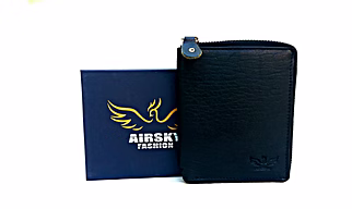 Leather Zipper Wallet