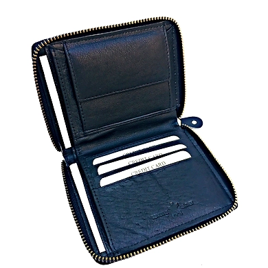 Leather Zipper Wallet-3