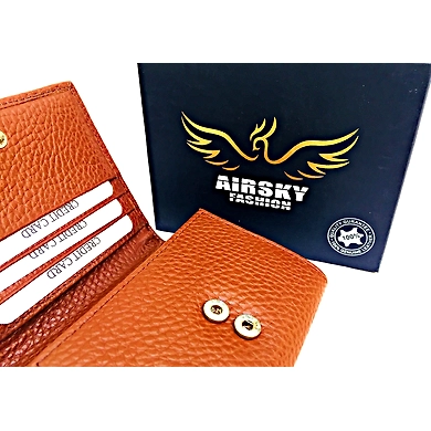 Genuine Leather Folding Wallet-3