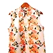 Flower Print Waistcoat-ASFM774512-sm