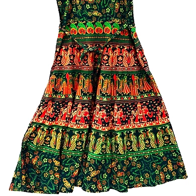 Jaipuri Print Dress-Free Size-2