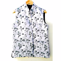 airsky flower print waistcoat
