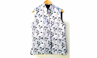 Flower Print Waistcoat