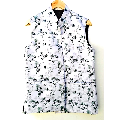 AIRSKY Flower Print Waistcoat