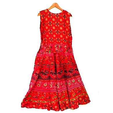 Jaipuri Print Dress-ASFW569874