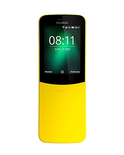 Nokia 8110 4G Dual SIM Mobile Phone with 1500mAH Battery and 2.45-inch Screen (Yellow)-2