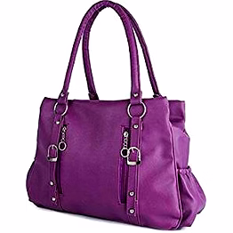 fab deals women handbag purple shoulder bag