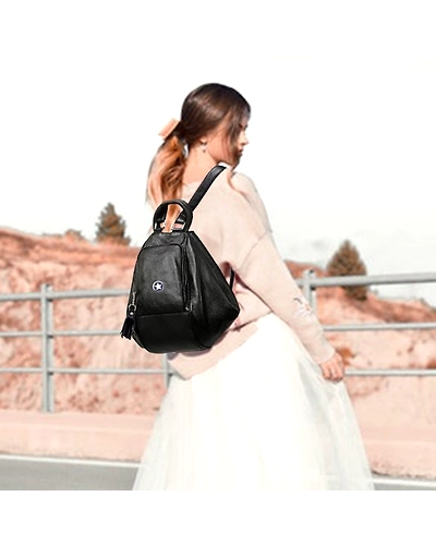 Backpack for girls by Deal Especial-Black-4