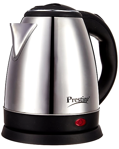 Prestige Electric Kettle PKOSS - 1500watts, Steel (1.5Ltr), Black-BE15090