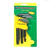9 PCS. Ball Point Allen Keys Set - Long Pattern - CRV | EAK-2406