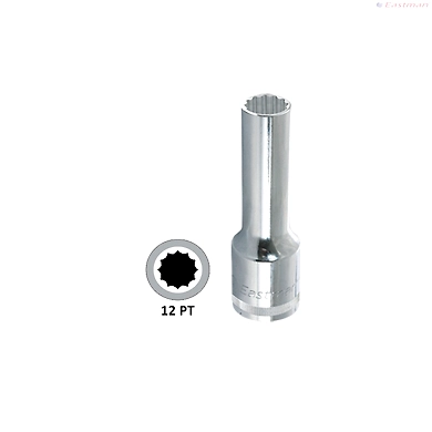 1/2&quot; Drive BI-Hex Deep Sockets - CRV | E-2225B-222Eastman