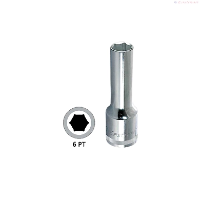 1/2&quot; Drive Hex Deep Sockets - CRV | E-2225-223Eastman