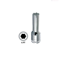 1/2" Drive Hex Deep Sockets - CRV | E-2225