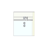 ENOX™ Shower Glass Sliding Fitting SGSF - 034
