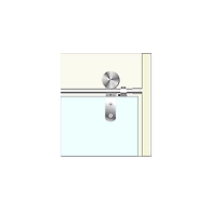 Mini Swift Glass Sliding Fitting (flat) - SGSF -027