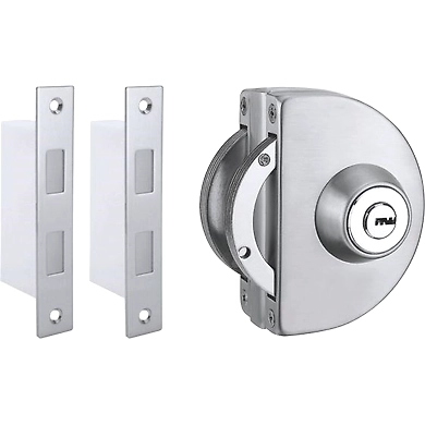 ENOX™ Glass Door Lock EPF -797 Glass Sliding Door Lock without Cutout - Both Side Operation-838Enox