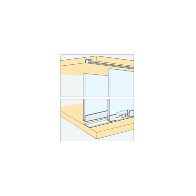 ENOX Glass Cabinet Sliding Fitting EGSF - 004 A-1138Enox