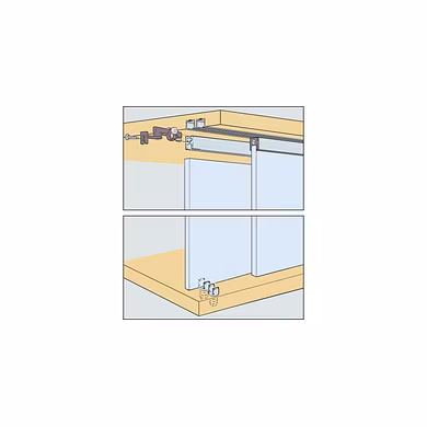 ENOX Glass Cabinet Sliding Fitting ESLD - 1202-1146Enox