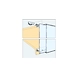 ENOX Glass Cabinet Sliding Fitting ESLD - 1302-1150Enox-sm