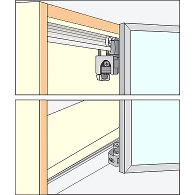 ENOX Wardrobe Sliding Fitting ESLD - 057-1168Enox