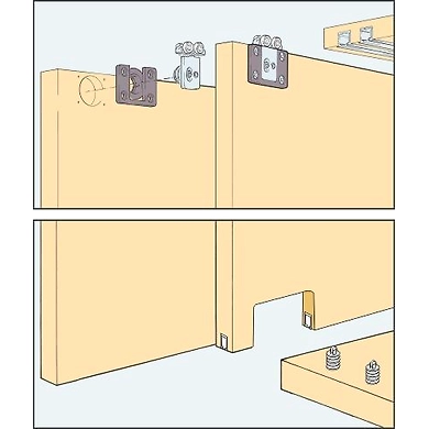 ENOX Wooden Cabinet Sliding Fitting ESLD - 1101-1174Enox