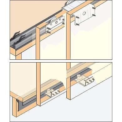 ENOX Wardrobe Sliding Fitting ESLD - 004-1182Enox