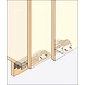 ENOX Wardrobe Sliding Fitting ESLD - 060-1187Enox-sm