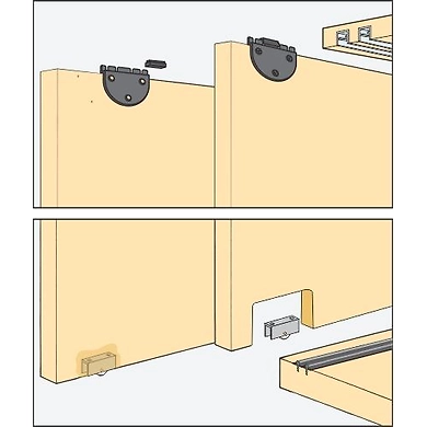 ENOX Wardrobe Sliding Fitting ESLD - 074-1194Enox