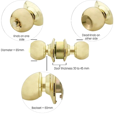 Hettich PB Balcony door knob HCK 01-1