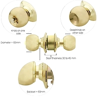 Hettich PB Balcony door knob HCK 01