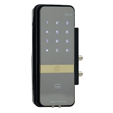 YDG313 (Rim Lock for Glass Doors) - PIN Code, RF Card Key &amp; Remote Control (Optional)-YDG313