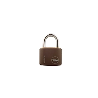 Brass padlock with steel shackle and black cover-Y110J/30/117